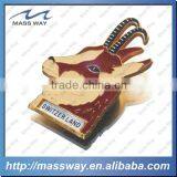 Custom 3D Lion Shape Old Color Antique Brass Metal Fridge Magnet thumbnail-4