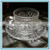 160ml Glass Coffee Cup With Saucer Turkish Tea Glass thumbnail-1