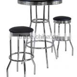 high t bar tables and chairs set