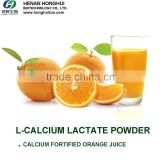 fortified orange juice contains up to 300 mg of calcium per cup added with l-calcium lactate