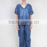 Hospital Use Heavy Duty Dark Blue Doctor Scrub Suit, Patient Suit, Nurse Suit thumbnail-2