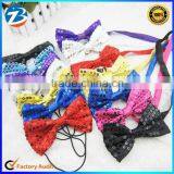 Shiny Sequin Polyester Street Magic Show Kids Bow Ties