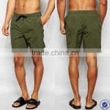 men swimwear wholesale china 100% polyester drawstring waistband mid length men swim boxer shorts with mesh lining                        
                                                Quality Choice