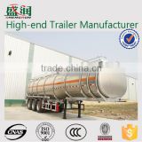 China Shandong manufacturer selling good quality stainless steel liquid oil tanker trailer for sale