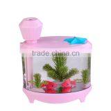 New Arrival 3 in 1 Usb Mini Humidifier Night Light Fish Tank Mist Diffuser for Home Office thumbnail-4