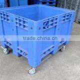 HDPE Recyclable Moving Plastic Pallet Box With Wheels thumbnail-2
