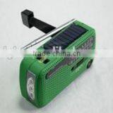 Best Selling Portable Built-in Speaker Solar Radio Hand Crank Phone Charger Dynamo