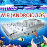300W Dimmable Full Spectrum LED Aquarium Lights Marine Reef Coral SPS/LPS Lamp WIFI Remote Control, Android IOS Support, Sunrise thumbnail-1