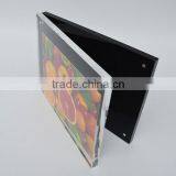 Black and Clear Acrylic Magnet Photo Frame, Plexi-glass Picture Frame thumbnail-2