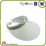 Fashion Wide Brim Sun Visor Caps Cotton Pvc Cheap Kids Sun Visor Hats thumbnail-6