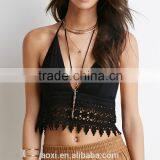 Sexy Tank Sleeveless Spaghetti Strap Elegant Women Backless Top thumbnail-4