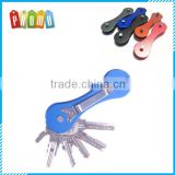 Wholesale metal multifunction key holder with clip, key organizer
