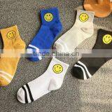 Korea Harajuku Cartoon Smiley Face Cotton Sport Socks, Retro Socks Two Bars Socks,Children Socks,Kids Socks thumbnail-2