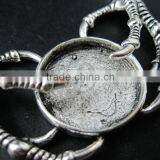 21.5mm Vintage Style Antiqued Silver Plated Skull Talon DIY Pendant Charm Supplies Findings 1820272 thumbnail-3