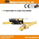 1" 25mm Ratchet Tie Down Ratchet Straps, China manufacturer high quality good price factory supply cheaper