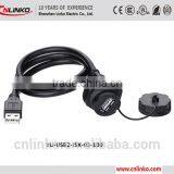 Cnlinko Outdoor Ip67 4Pin 2.0 Connector Receptacle And Female With Dust Cover and Housing