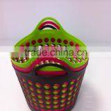 Plastic Laundry Basket With Handle thumbnail-3