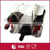 9-Bottle Stainless Steel Solid Tabletop Wholesale Wine Rack thumbnail-2