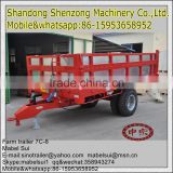 heavy duty high quality stainless steel dump tractor farm tipping trailer