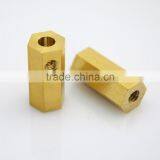 4MM Brass Hex Coupling Nut 18037 thumbnail-1