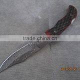 Damascus Fine Edge Folding Pocket Knife With Lockback thumbnail-4