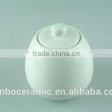 Ceramic White Sugar Jar Pot, Creamer and Sugar Honey Bowl 2 PCS Set, Small and Big Size thumbnail-5