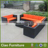 All weather outdoor rattan modular sofa set garden furniture