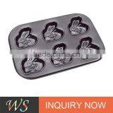 Carbon Steel Rabbit Shape Muffin Cake Cups thumbnail-1