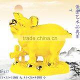 24k Gold Plated Chinese Zodiac Signs Pig thumbnail-1