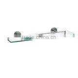 OEM FOR KOHLER/MOEN MANUFACTURER STAINLESS STEEL ROYAL STYLE GLASS SHELF WITH MIRROR FINISH thumbnail-1