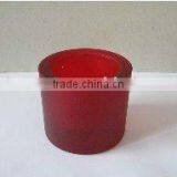 Coloured Glass Candle Holder thumbnail-1