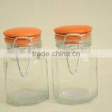90ml Hexagon Glass Spice Jar With Ceramic Clamp Lid thumbnail-2