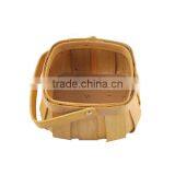 Linyi Manufacturer Supply Handmade Cheap Wooden Fruit Basket With Handle thumbnail-2