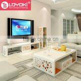 New Design Beautiful Carving Flower TV Console With Drawer Eco-friendly Wood Furniture Easy Assembly Living Room Furniture thumbnail-2