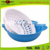 China Supplier Wholesale Fruit Vegetable 2 Tier Plastic Mesh Fruit Basket thumbnail-1