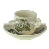 180ml Cheap Ceramic Clasic Flower Coffee Cup and Saucer thumbnail-1
