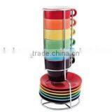 Stacked Porcelain Coffee Cup thumbnail-1