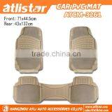 New Design Non Slip 3PCS Full Set Rubber Car Mats ,No Smell High Quality Rubber Car Floor Mats thumbnail-1