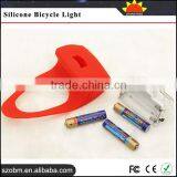 Colorful Shell 7 LED 3*AAA Multi-function Strobe Light on Bike Safety Silicone Bicycle Front Rear Wheel Light thumbnail-4