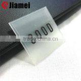 Custom School Uniform Logo Embossed Transparent Rubber Label