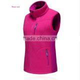 Beautiful Women Red Fur Vest,women Fabric Vest for Keep Warm, Fashion Sports Casaul Red Polar Feelce for Women thumbnail-2