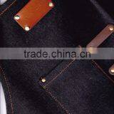 High Quality Personalized Logo Custom Baker Cotton Denim Apron With Nylon Strap thumbnail-3