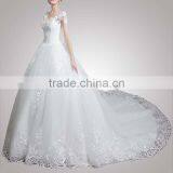 Stretchable Peter Pan Collar Luxury Of Bride Dress Reliable Supplier thumbnail-3