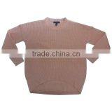 Ladies Long Sleeve Curved Hem Crew Neck Sweater (Garment Stock Lots/Apparel Stock/stocklots/Garment Apparel From Bangladesh) thumbnail-3