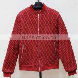 Quilted Men Jacket pu Fabric Winter Leather Jacket thumbnail-3