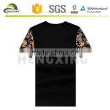 Floral Long Sleeves T Shirt Design Plain Collar Custom T-Shirts thumbnail-2