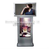 Dual Screen 42inch Falt Panel tv Monitor Stand ad Player