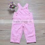 Baby Girls Pink Suspender Trousers For Children Wear thumbnail-1