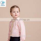 High Neck Girls Velvet t Shirt With Lace Children Clothing Pullover Long Sleeve t Shirt thumbnail-3