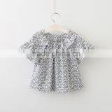 S33522W Casual New Baby Girls Tops Cute Printed Flare Sleeve Blouses thumbnail-1
